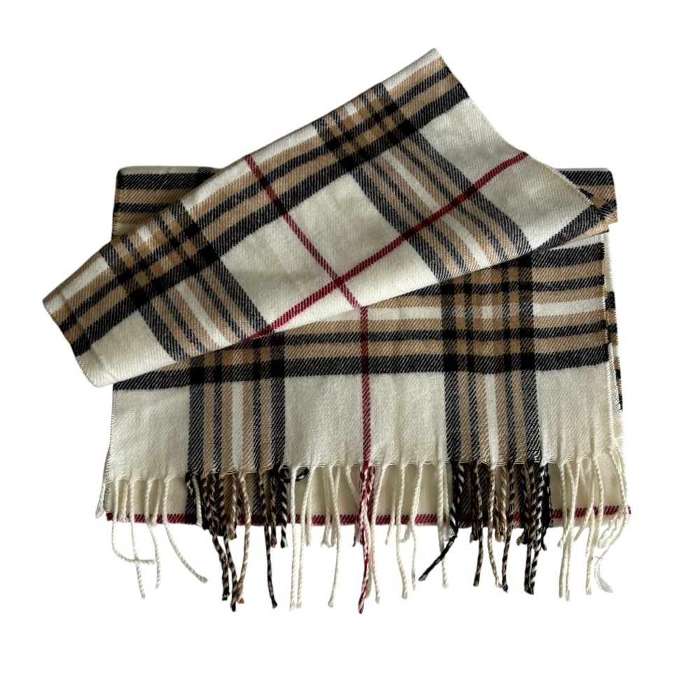 Cashmere Scarf Plaid Old Money Light Academia Ivy Preppy Retro Cozy Holiday Gift